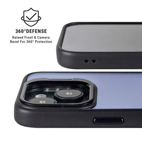 Azure Blue iPhone 15 Kickstand Case